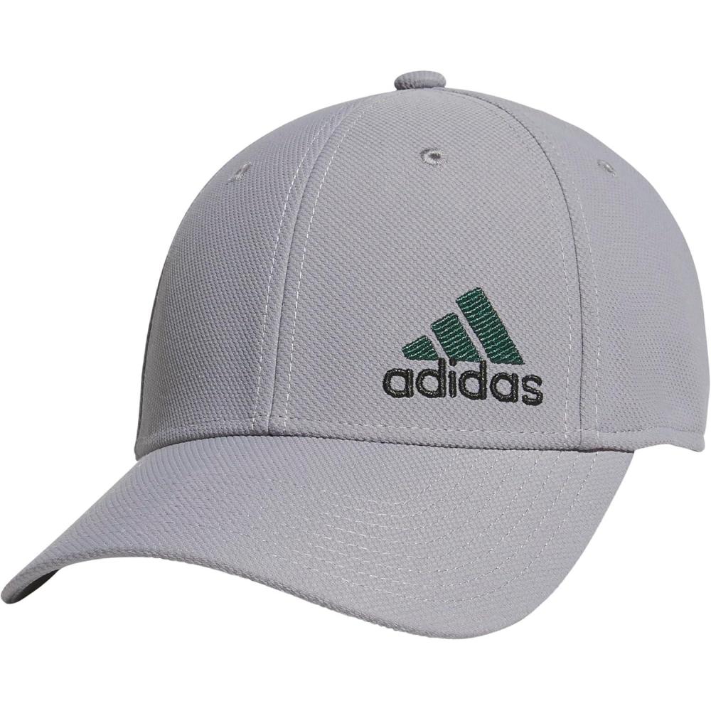 imageadidas Mens Release 3 Structured Stretch Fit CapGreyBlackCollegiate Green