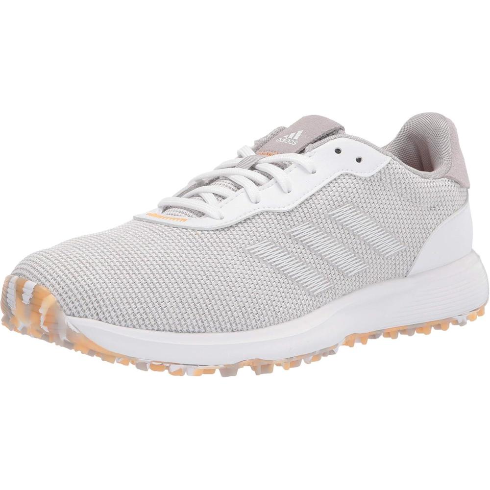 imageadidas Mens S2G Spikeless Golf ShoesGreyWhiteHazy Orange