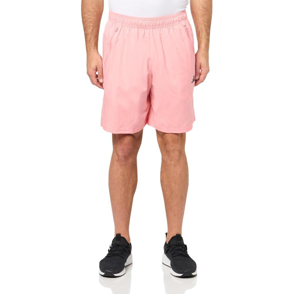 imageadidas Mens Train Essentials Woven ShortsSemi Pink SparkBlack