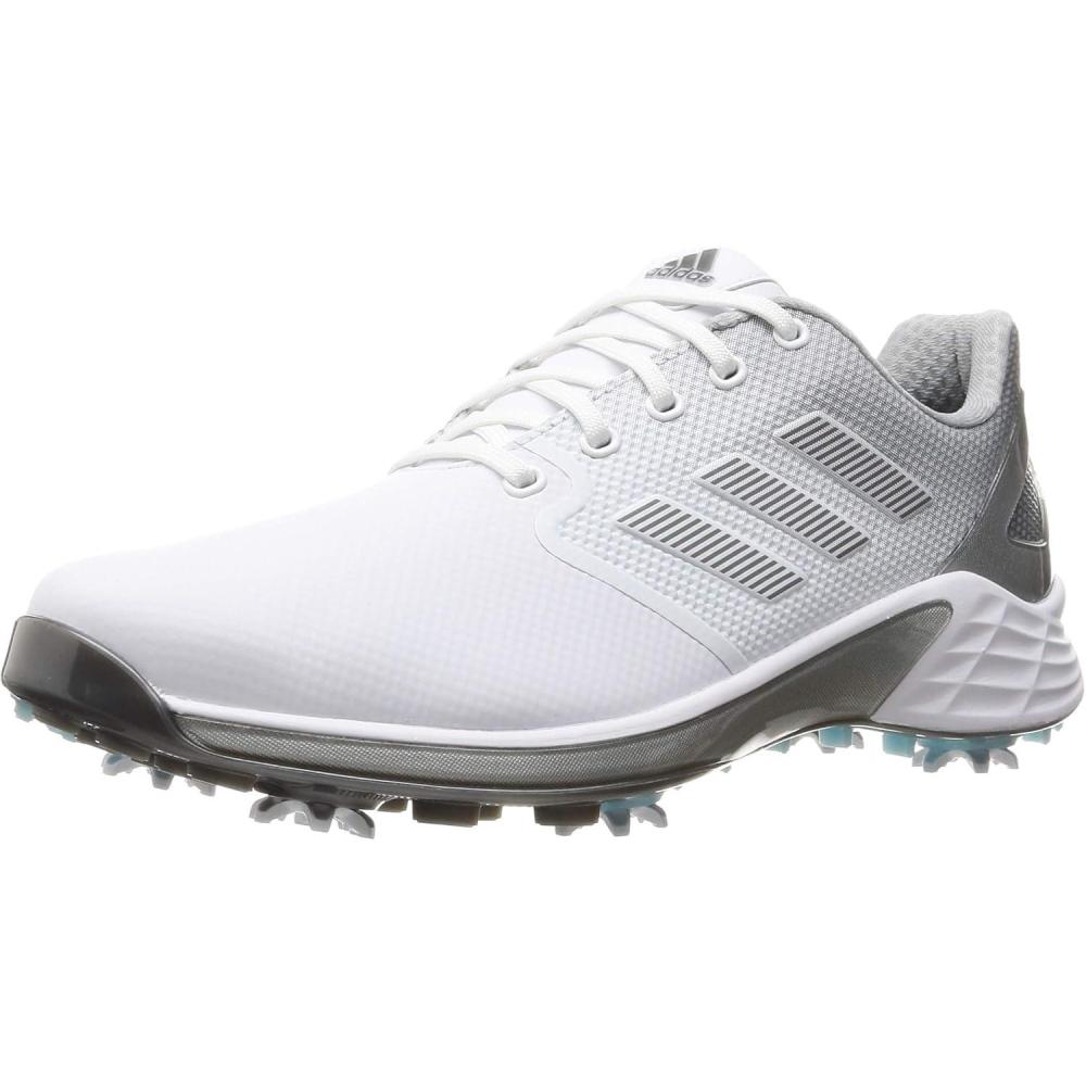 imageadidas Mens Zg21 Recycled Polyester Golf ShoesBlanco Plata Gris
