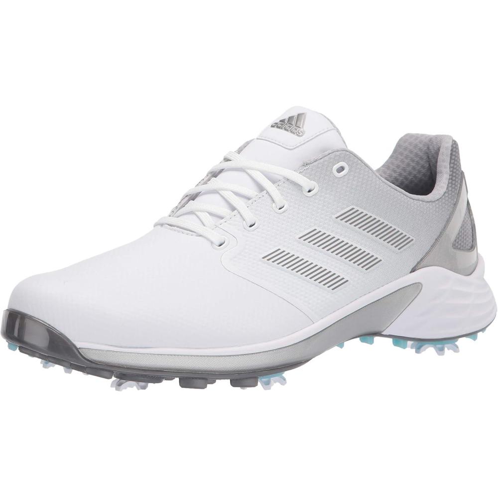 imageadidas Mens Zg21 Recycled Polyester Golf ShoesWhiteSilverSilver