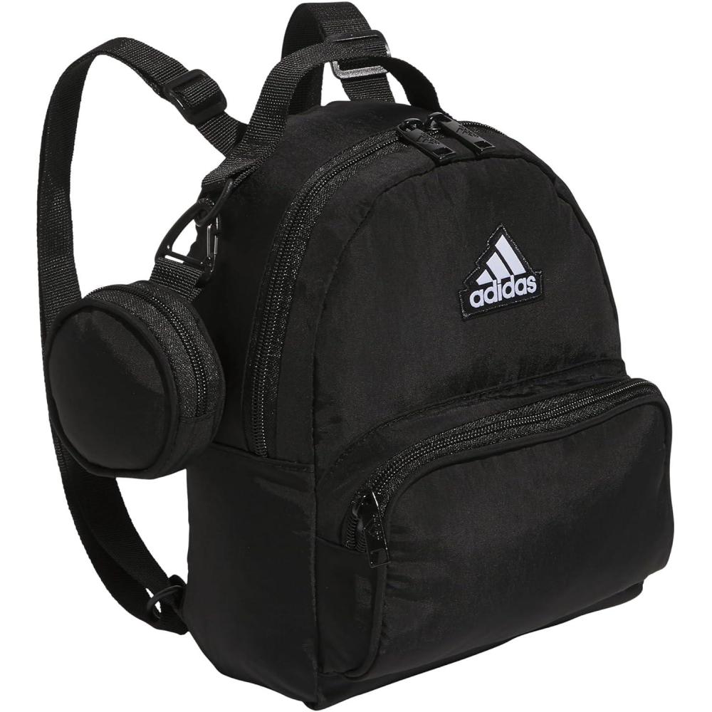 imageadidas Mini Backpack for Women Small Bag for Travel Gym Festival ampamp More BlackWhite One SizeBlackWhite