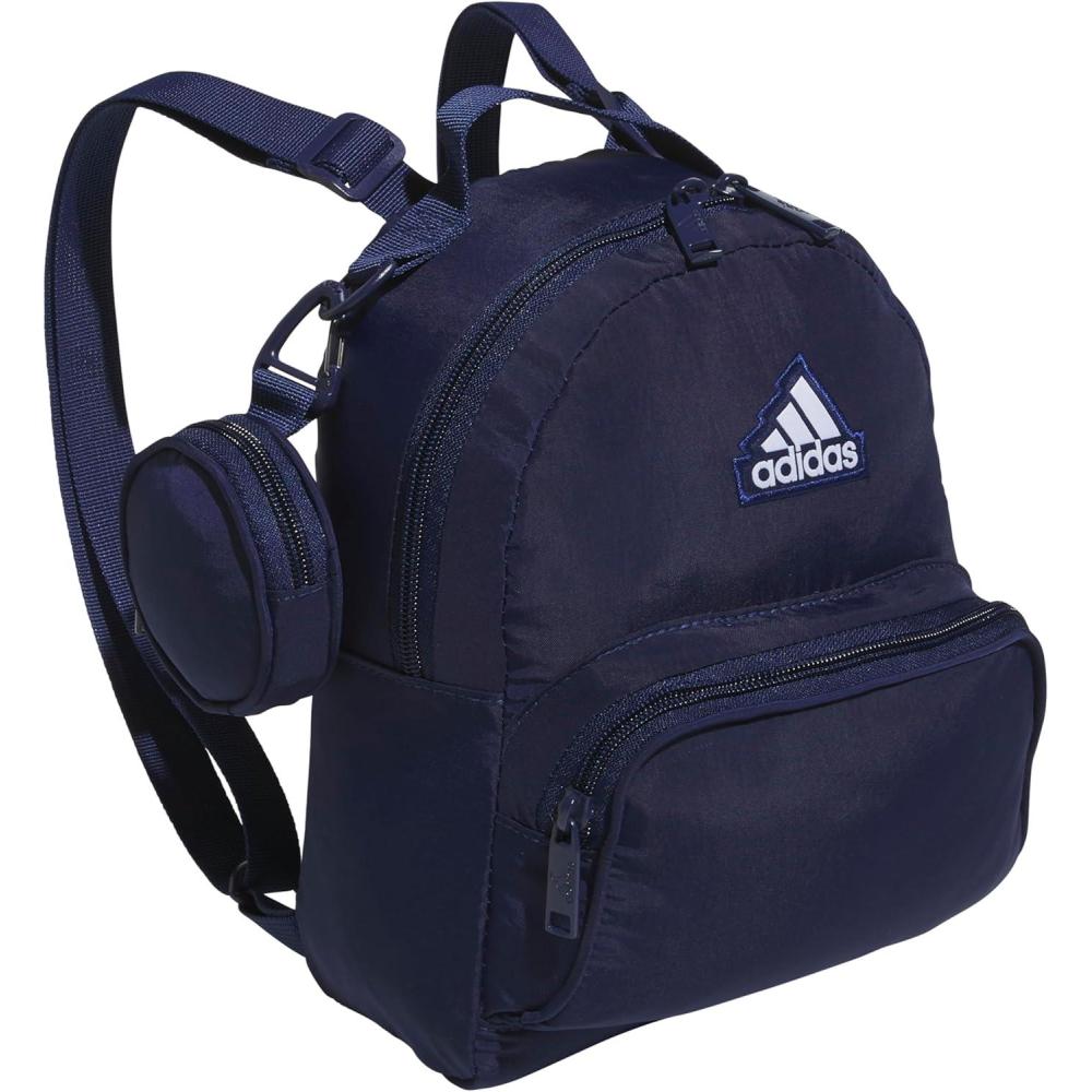 imageadidas Mini Backpack for Women Small Bag for Travel Gym Festival ampamp More BlackWhite One SizeDark Blue