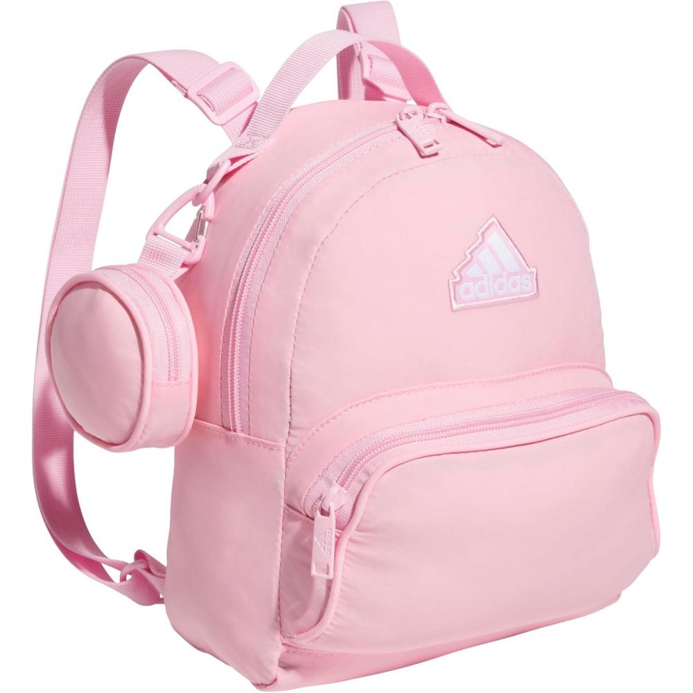 imageadidas Mini Backpack for Women Small Bag for Travel Gym Festival ampamp More BlackWhite One SizeTrue Pink