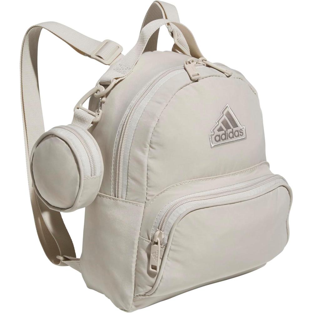 imageadidas Mini Backpack for Women Small Bag for Travel Gym Festival ampamp More BlackWhite One SizeWonder Alumina GreyPutty Beige
