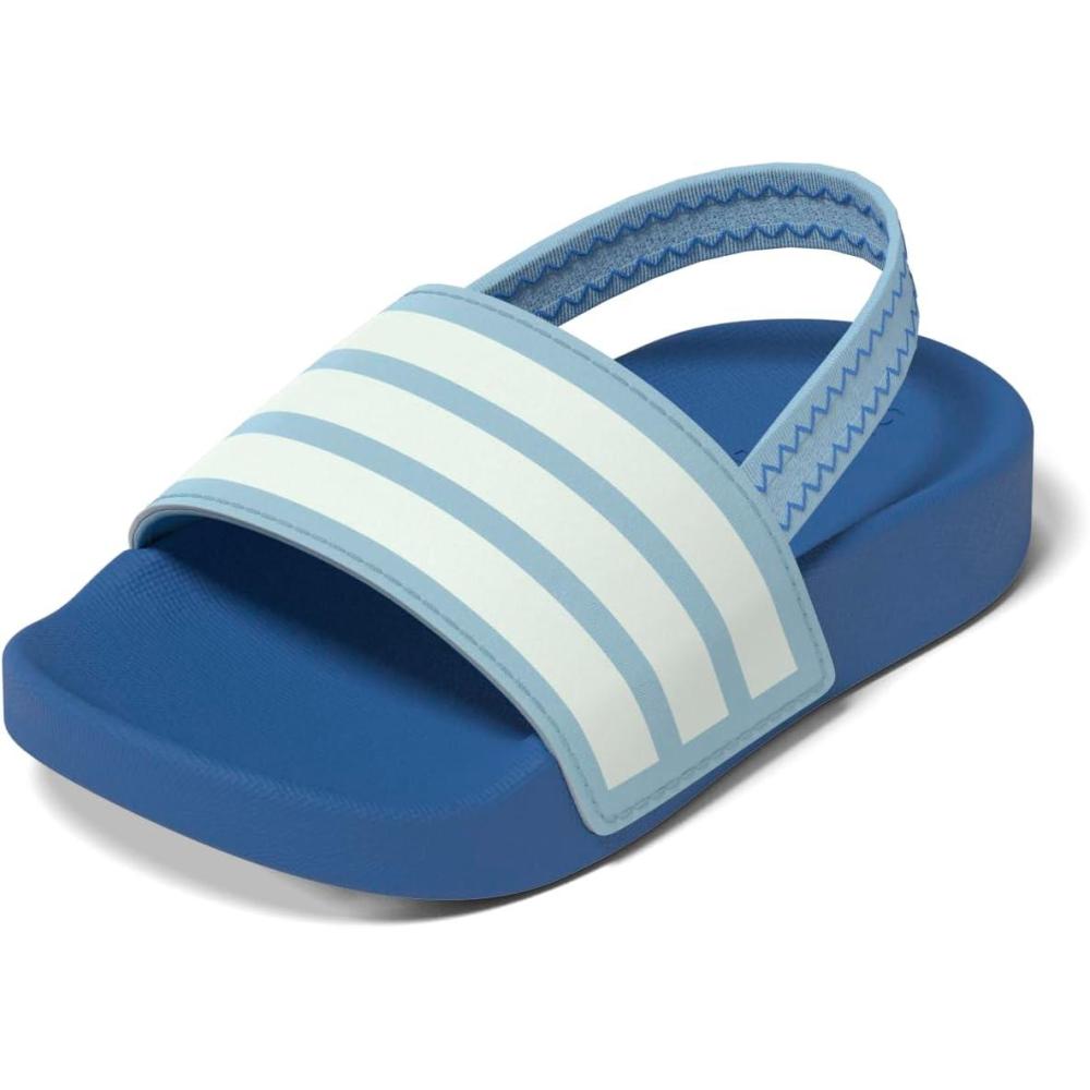 imageadidas Originals Kids Adilette Estrap SandalClear SkyWhiteBright Royal