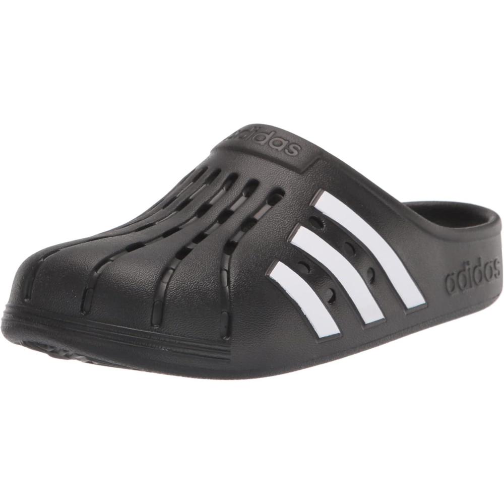 imageadidas Unisex Adult Adilette ClogsCore BlackWhiteCore Black