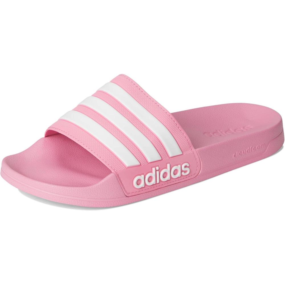 imageadidas Unisex Adult Adilette Shower Slip On SlidesBliss PinkWhiteBliss Pink
