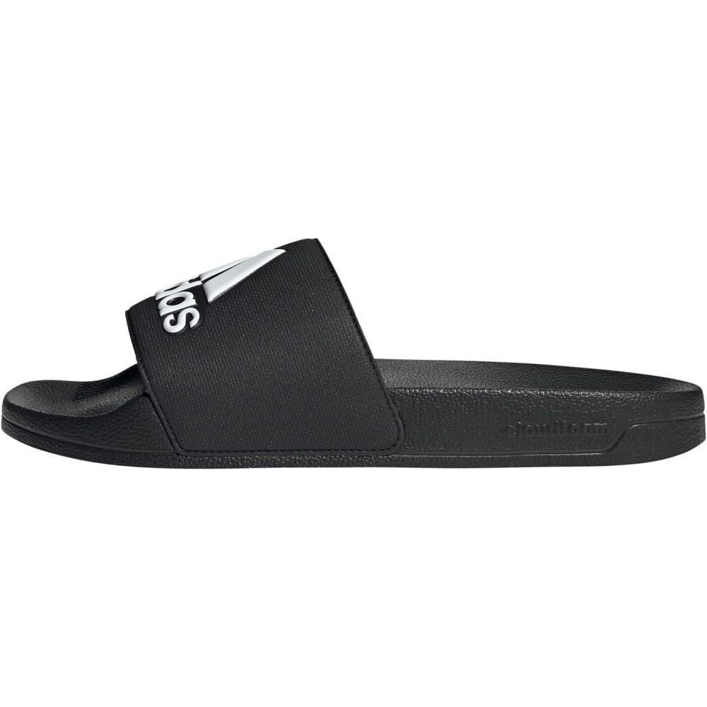 imageadidas Unisex Adult Adilette Shower Slip On SlidesCore BlackWhiteBlack