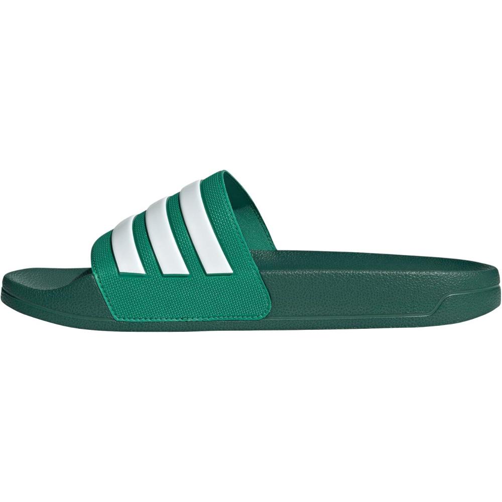 imageadidas Unisex Adult Adilette Shower Slip On SlidesCourt GreenWhiteCollegiate Green