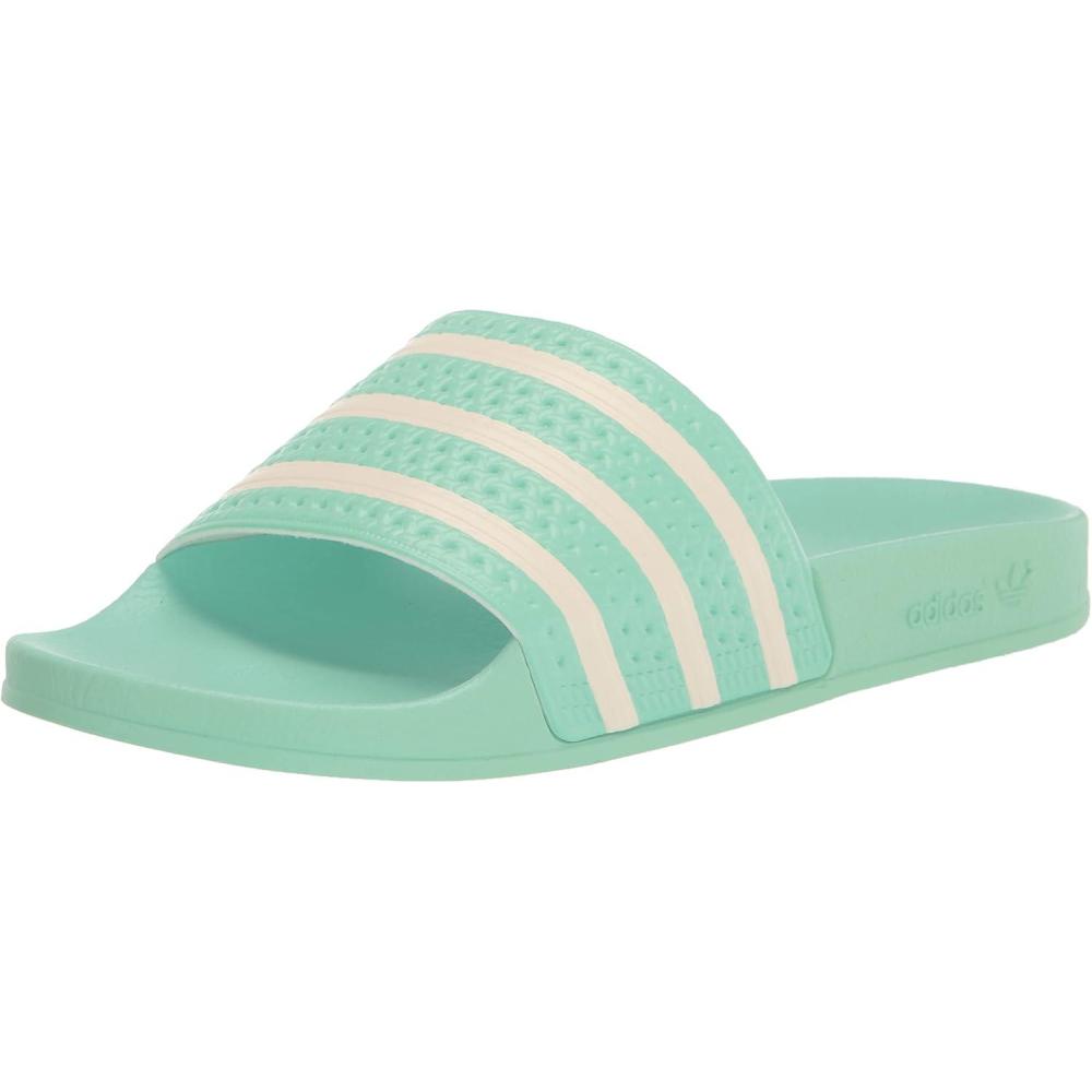 imageadidas Unisex Adult Adilette Shower Slip On SlidesPulse MintOff WhitePulse Mint