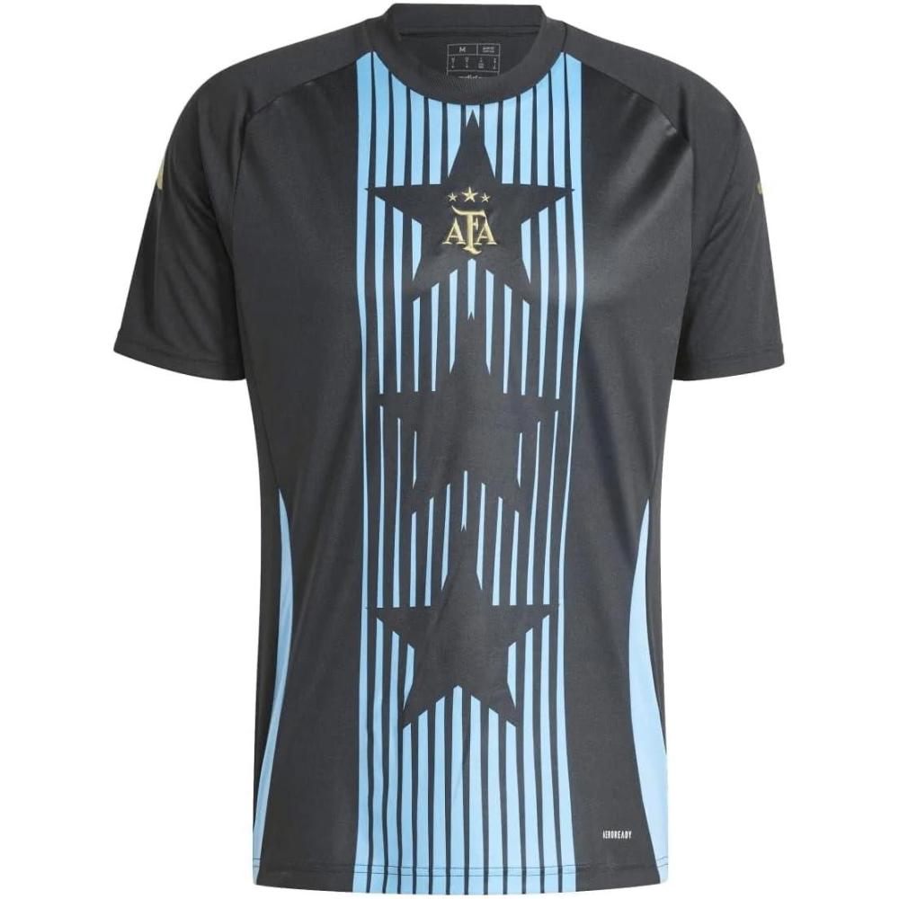 imageadidas Unisex Kids Argentina Soccer JerseyBlack Blue Burst 2024 Prematch