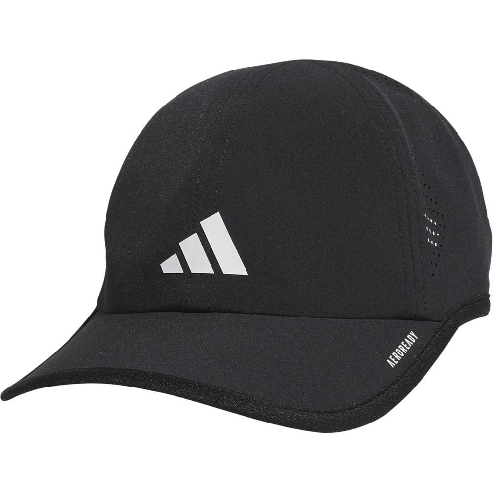 imageadidas UnisexAdult Superlite Hat Lightweight Athletic Cap for Boys ampamp GirlsBlackWhite