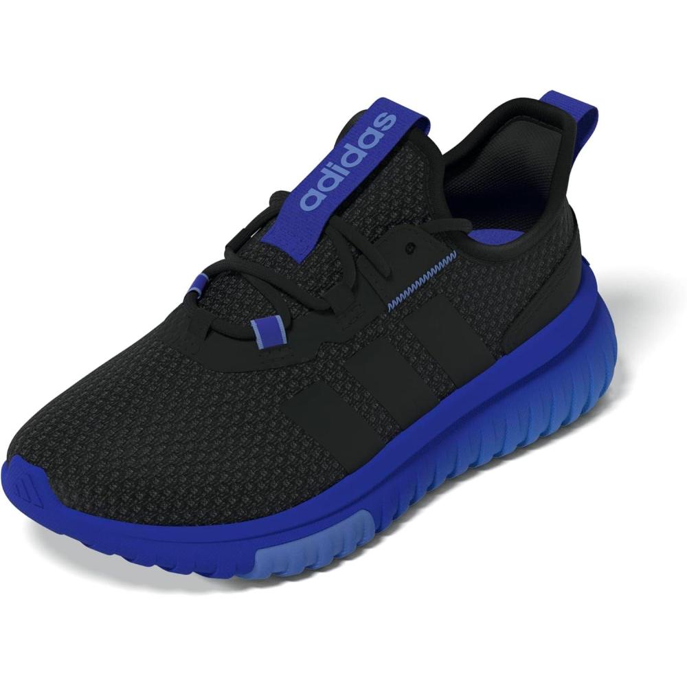 imageadidas UnisexChild Kaptir 40BlackLucid BlueBlue Fusion