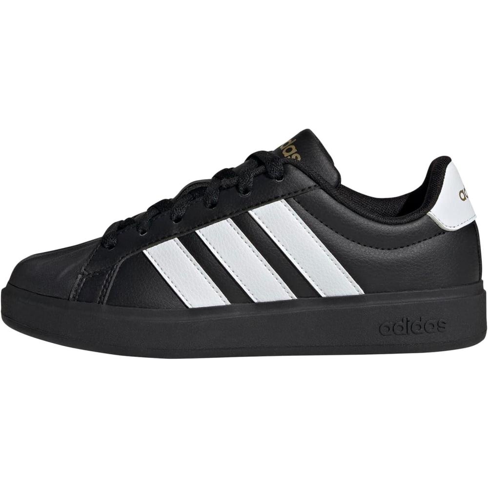 imageadidas UnisexChild StreettalkBlackWhiteGold Metallic