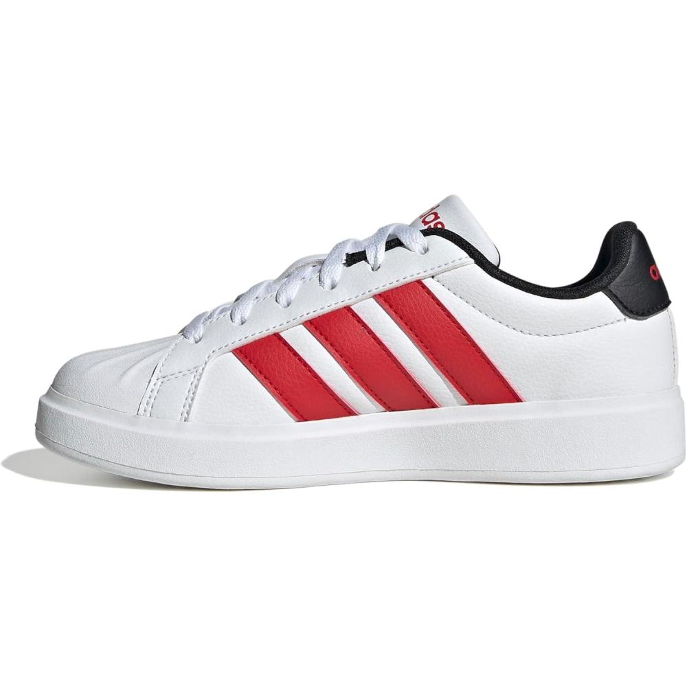 imageadidas UnisexChild StreettalkWhiteBetter ScarletBlack