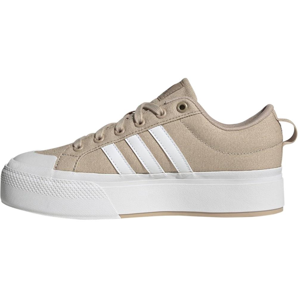 imageadidas Womens Bravada 20 Platform SneakerClay BrownWhiteCyber Metallic