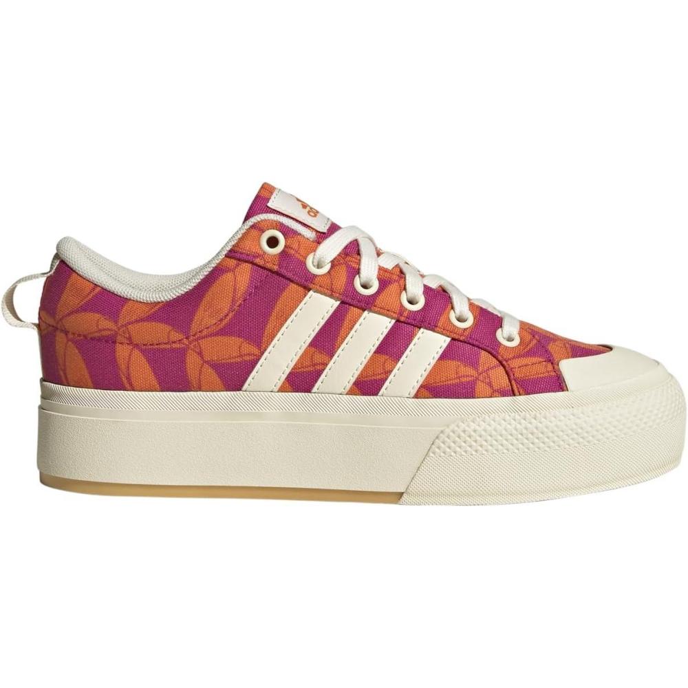 imageadidas Womens Bravada 20 Platform SneakerOwhiteOwhiteGum3