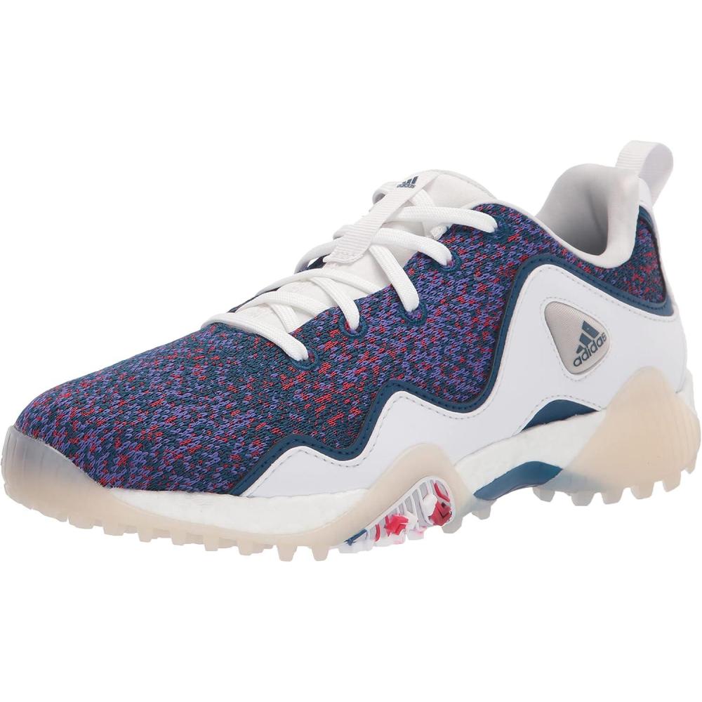 imageadidas Womens Codechaos 21 Primeblue Spikeless Golf ShoeFootwear WhiteLegend MarScarlet