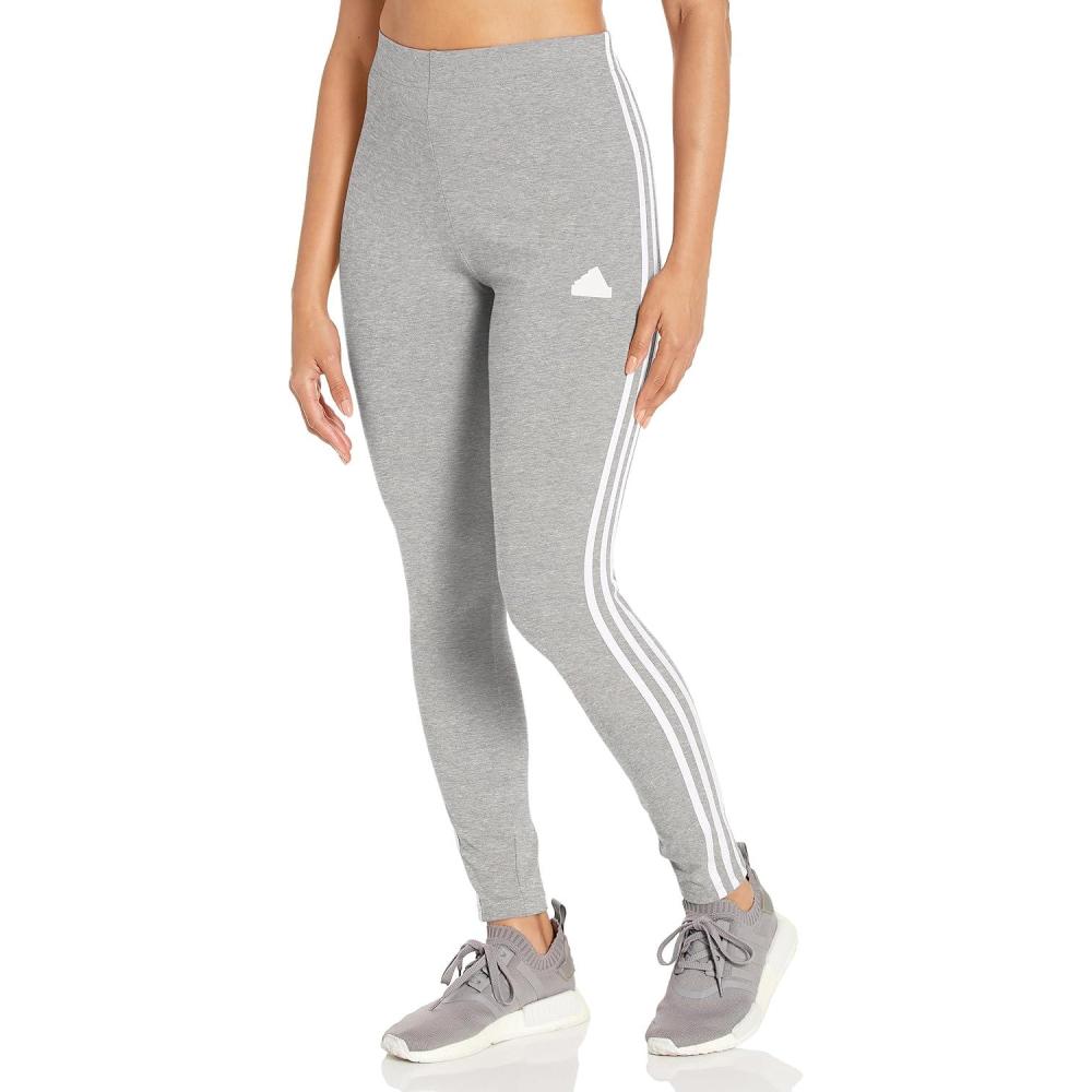 imageadidas Womens Future Icon Three Stripes LeggingsMedium Grey Heather