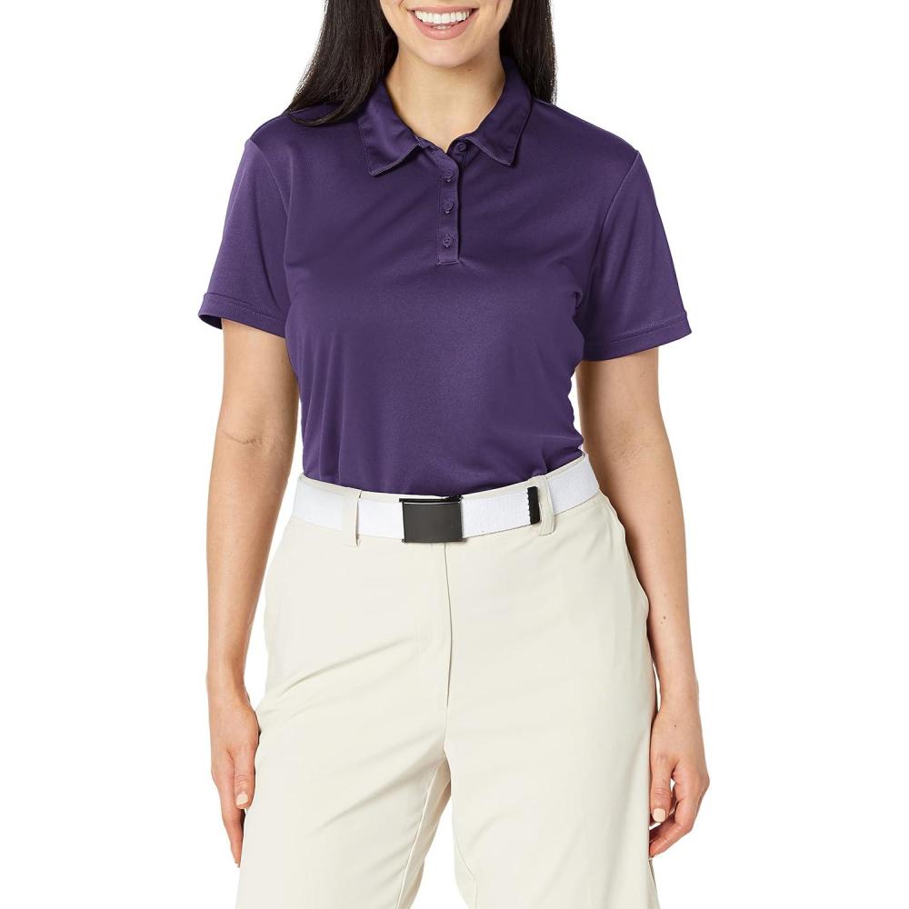 imageadidas Womens Performance Primegreen Golf Polo ShirtPurple