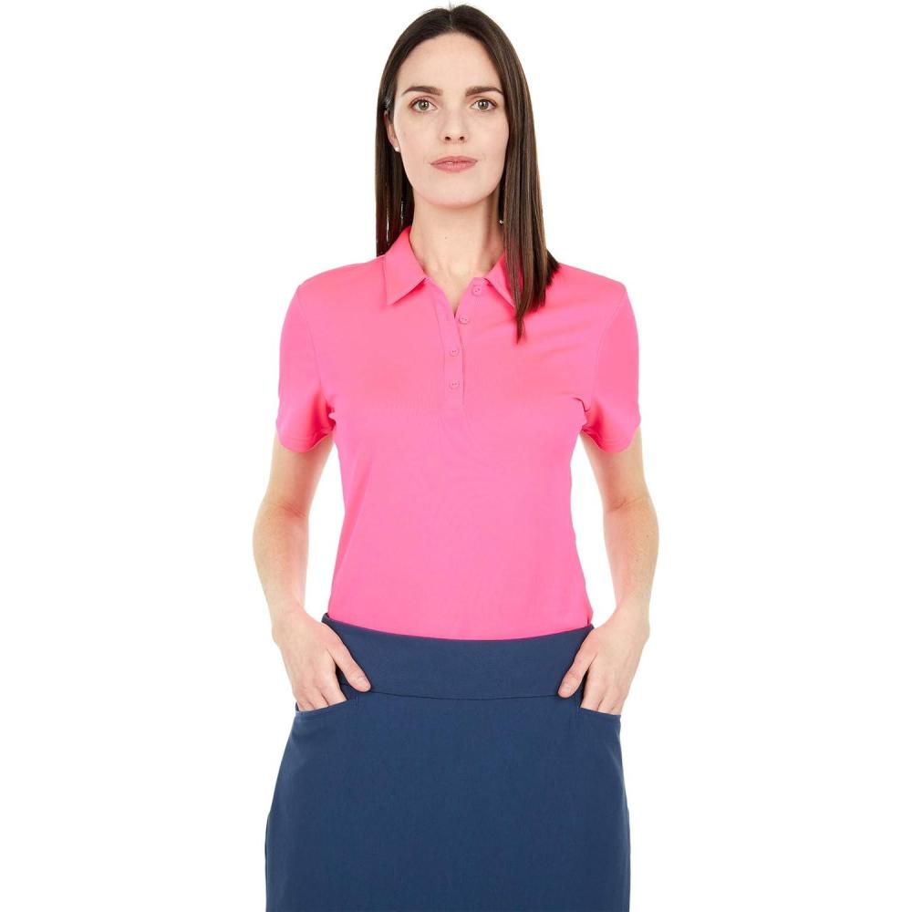 imageadidas Womens Performance Primegreen Golf Polo ShirtSolar Pink