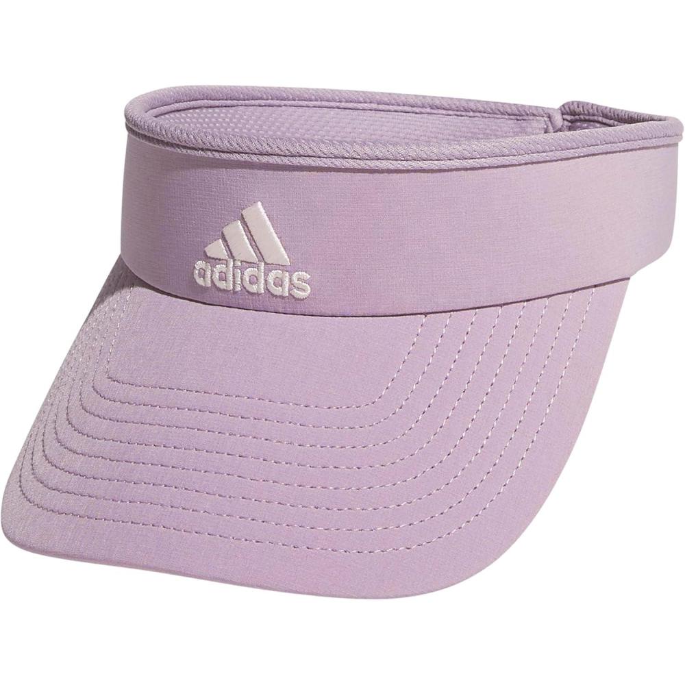 imageadidas Womens Visor Match Athletic Clipon Sun Hat for Sport ampamp TrainingPreloved Fig PurplePutty Mauve Pink