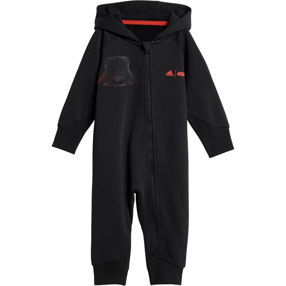 imageadidas boys Star Wars Zne OnesieBlackBright Red