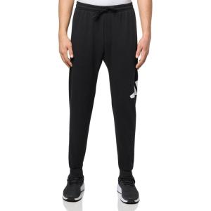 Adidas Men’s Essentials Big Logo French Terry Pants(Black/White)