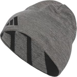 Adidas Men’s Reversible Skully Beanie – Standard Fit Winter Hat Skull Cap(Grey Six-grey Three/Black/Skully)