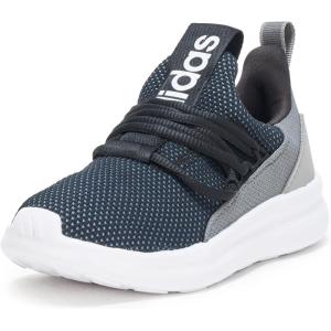 Adidas Unisex-Child Lite Racer Adapt 7.0 Sneaker(Black/White/Grey)
