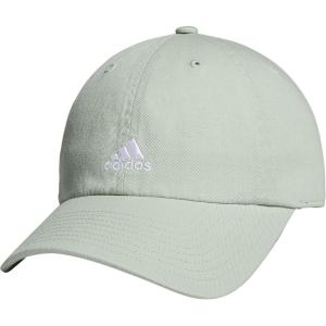 Adidas Womens Saturday Baseball Cap – Adjustable Cotton Hat, Athletic Relaxed Fit(Linen Green/White/2.0)