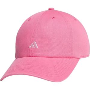 Adidas Womens Saturday Baseball Cap – Adjustable Cotton Hat, Athletic Relaxed Fit(Pink Fusion/Clear Pink)