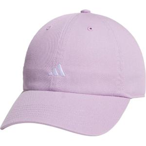 Adidas Womens Saturday Baseball Cap – Adjustable Cotton Hat, Athletic Relaxed Fit(Powder Plum Purple/White)