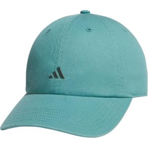 Adidas Womens Saturday Baseball Cap – Adjustable Cotton Hat, Athletic Relaxed Fit(Powder Teal Green/Preloved Teal Green)