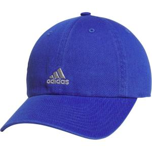 Adidas Womens Saturday Baseball Cap – Adjustable Cotton Hat, Athletic Relaxed Fit(Semi Lucid Blue/Grey Two/2.0)