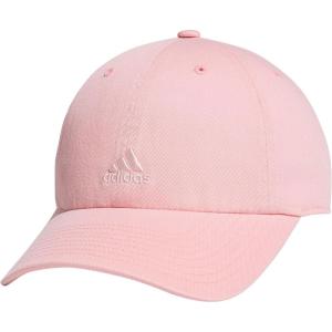 Adidas Womens Saturday Baseball Cap – Adjustable Cotton Hat, Athletic Relaxed Fit(Semi Pink Spark/Sandy Pink/2.0)
