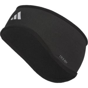 adidas Alphaskin Headband – Performance Workout Ear & Sweat Band(Black/Silver Reflective F23)