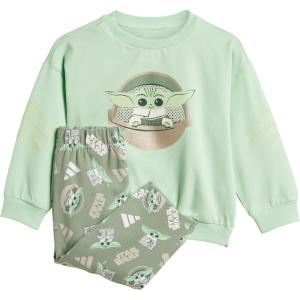 adidas Baby Star Wars Mandalorian Jogger Set(Mist Jade/Cyber Metallic)