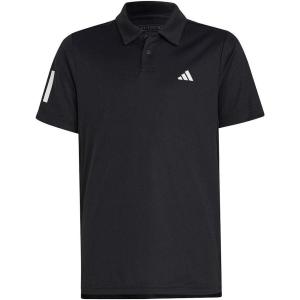 adidas Boys Club Tennis 3-Stripes Polo Shirt(Black (2023))