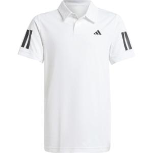 adidas Boys Club Tennis 3-Stripes Polo Shirt(White)