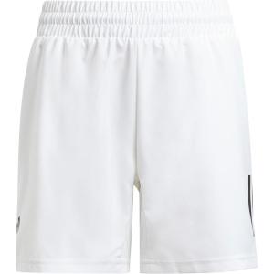adidas Boys’ Club Tennis 3-Stripes Shorts(White)
