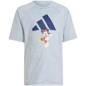 adidas Boy’s Disney Mickey Mouse T-shirt Set(Wonder Blue/Dark Blue/Crew Yellow)