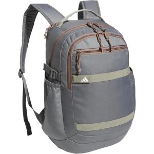 adidas Impulse Backpack, sport bag for men and women, durable and lightweight(Grey Four/Trace Brown)