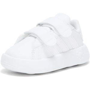 adidas Kids’ Grand Court 2.0 Shoes(White/White/Grey)