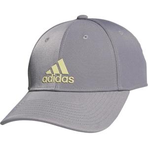 adidas Kids-Boy’s/Girl’s Decision Structured Adjustable Fit Cap(Grey/Powder Yellow)