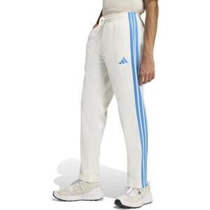 adidas Men’s 3-Stripes Tricot Open Hem Track Pants(Team Royal Blue)