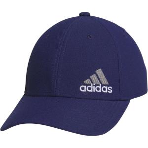 adidas Men’s Release 3 Structured Stretch Fit Cap(Dark Blue/Grey/White)