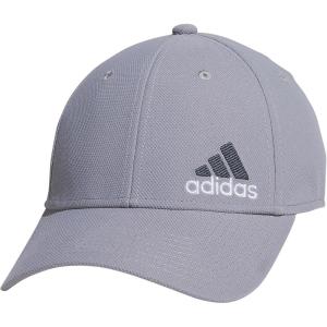 adidas Men’s Release 3 Structured Stretch Fit Cap(Grey/White/Preloved Ink Blue)