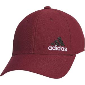 adidas Men’s Release 3 Structured Stretch Fit Cap(Shadow Red/Black/White)